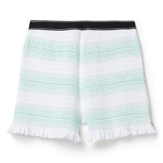 Casablanca Striped Shirred Shorts (Organic)