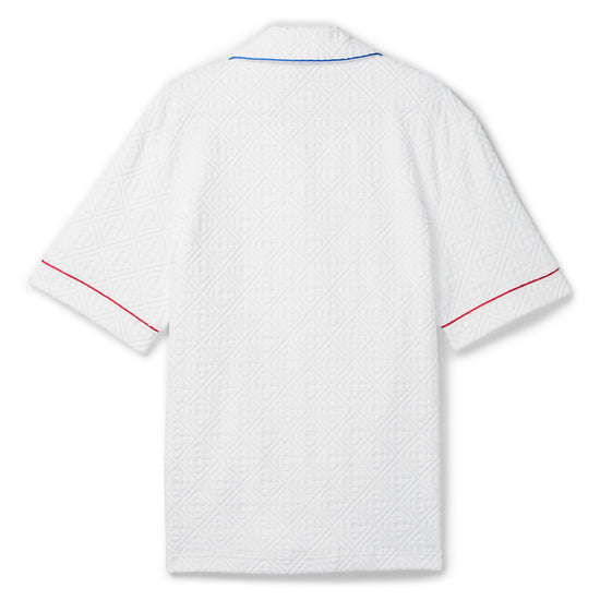 Casablanca Monogram  Jacquard Towelling Shirt (White)
