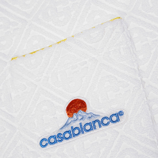 Casablanca Monogram  Jacquard Towelling Shirt (White)