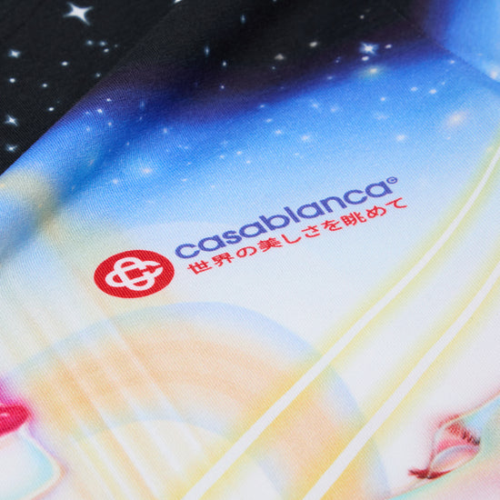 Casablanca Galactic Connection Cropped Tee (Black/Multi)