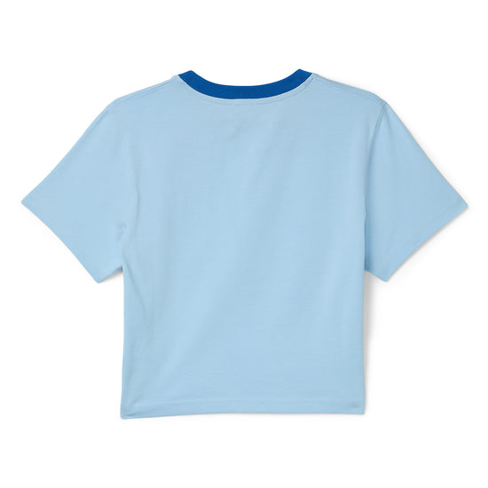 Casablanca Montagne Cropped Tee (Blue)