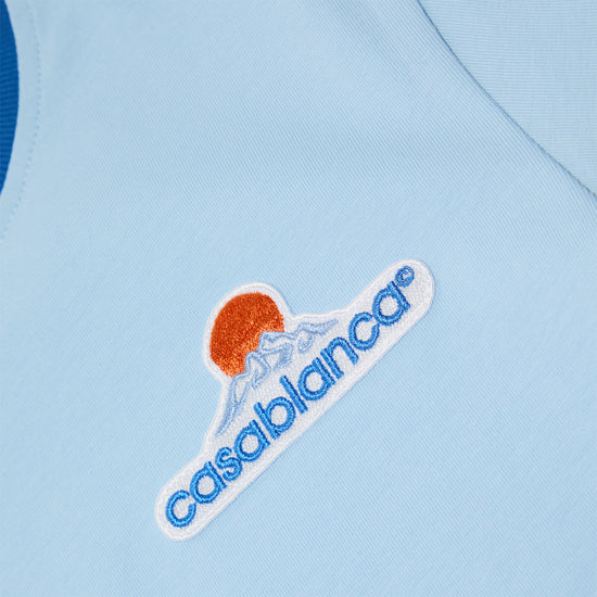 Casablanca Montagne Cropped Tee (Blue)