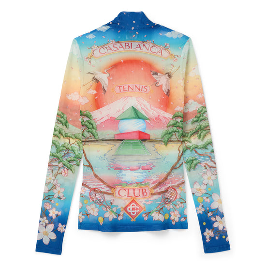 Casablanca Printed Mesh Top (Multi)
