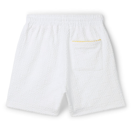 Casablanca Monogram Jacquard Towelling Shorts (White)