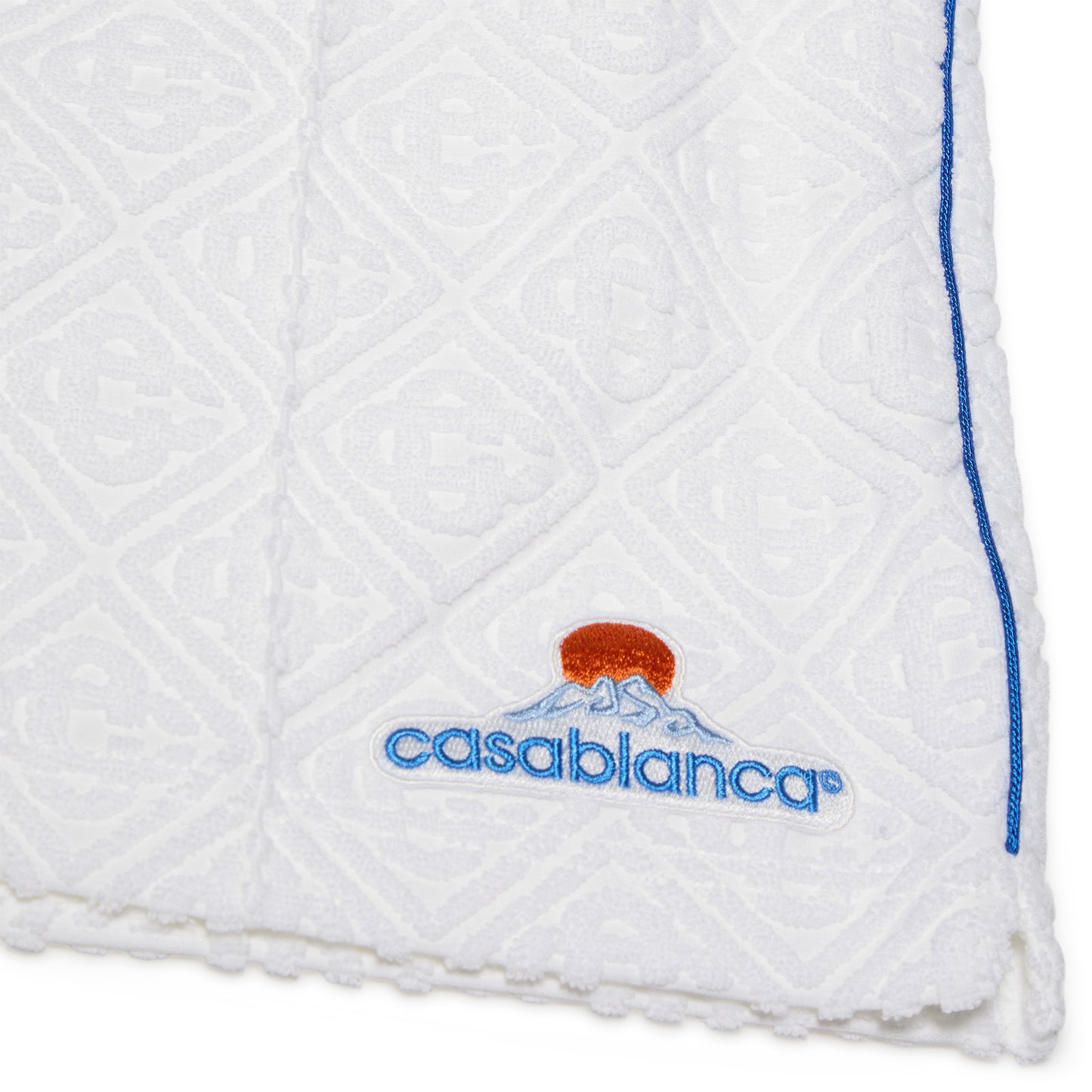 Casablanca Monogram Jacquard Towelling Shorts (White)