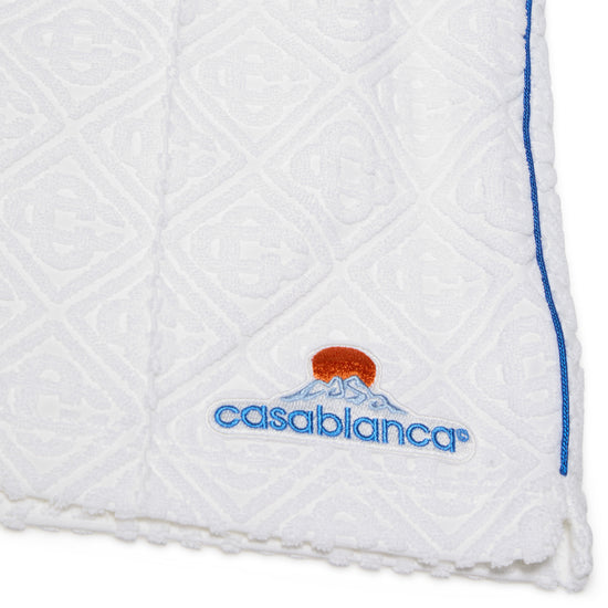 Casablanca Monogram Jacquard Towelling Shorts (White)
