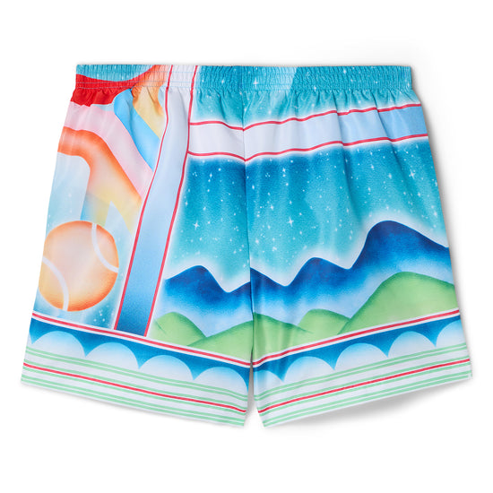 Casablanca Galaxy Court Swim Shorts (Blue/Multi)