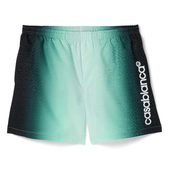 Casablanca Gradient Monogram Jacquard Swim Shorts (Black)