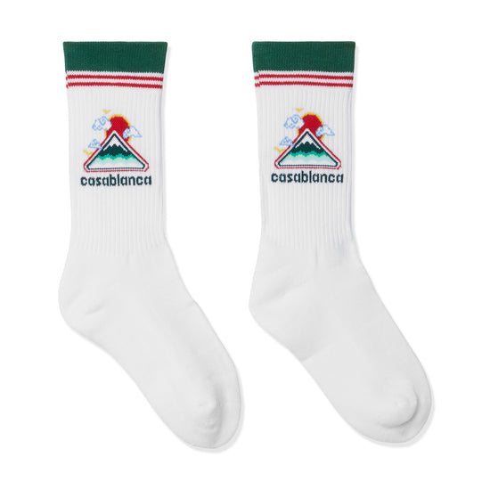 Casablanca Montagne Ondulee Socks (White)