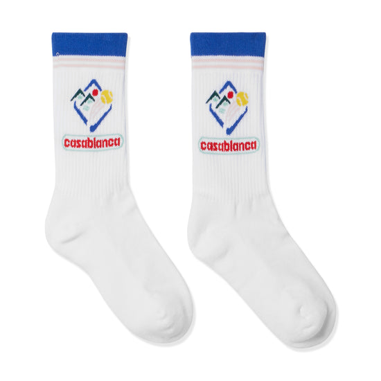 Casablanca Fuji Icon Socks (White)