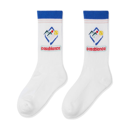 Casablanca Fuji Icon Socks (White)