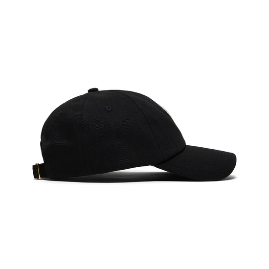 Casablanca Logo Round Embroidered Patch Cap (Black)