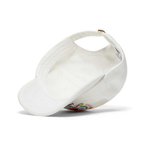 Casablanca Casa Way Mountain Embroidered Cap (White)
