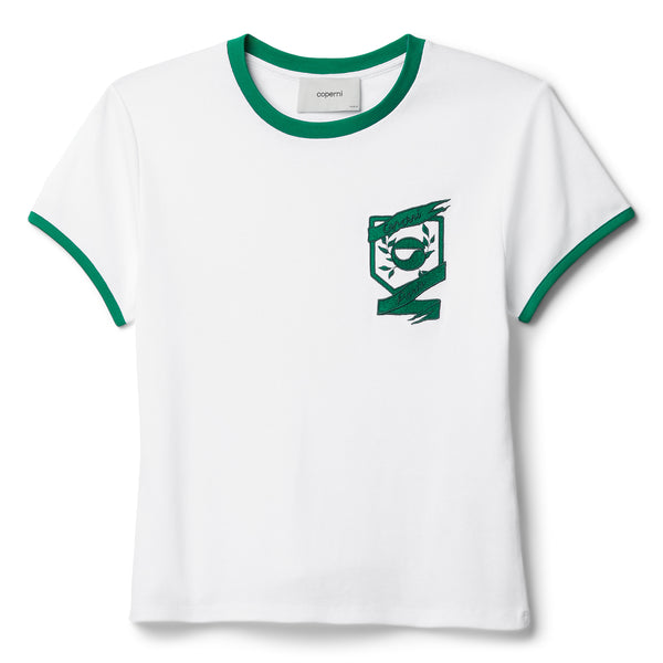 COPERNI Embroidered University T-Shirt (White/Green) – CNCPTS