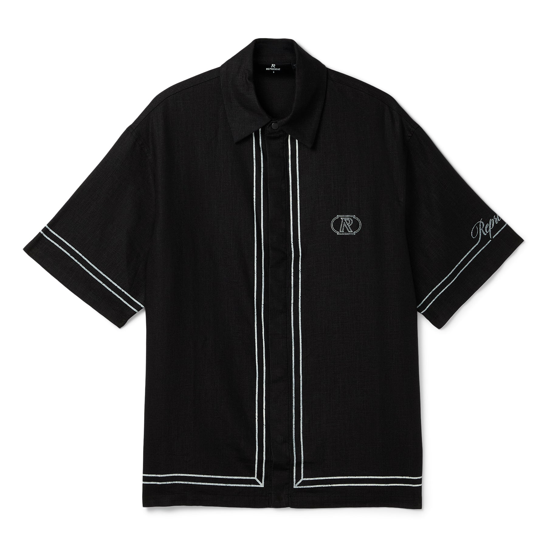 REPRESENT Border Shirt (Jet black)