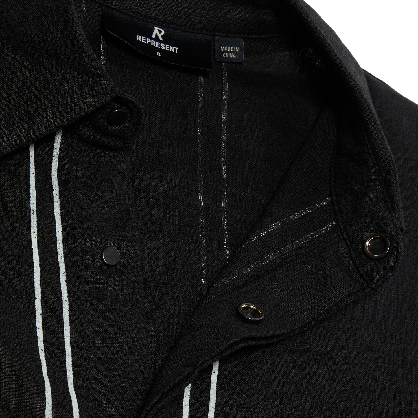 REPRESENT Border Shirt (Jet Black)