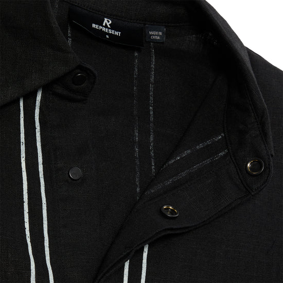 REPRESENT Border Shirt (Jet Black)