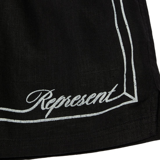 REPRESENT Border Short (Jet Black)