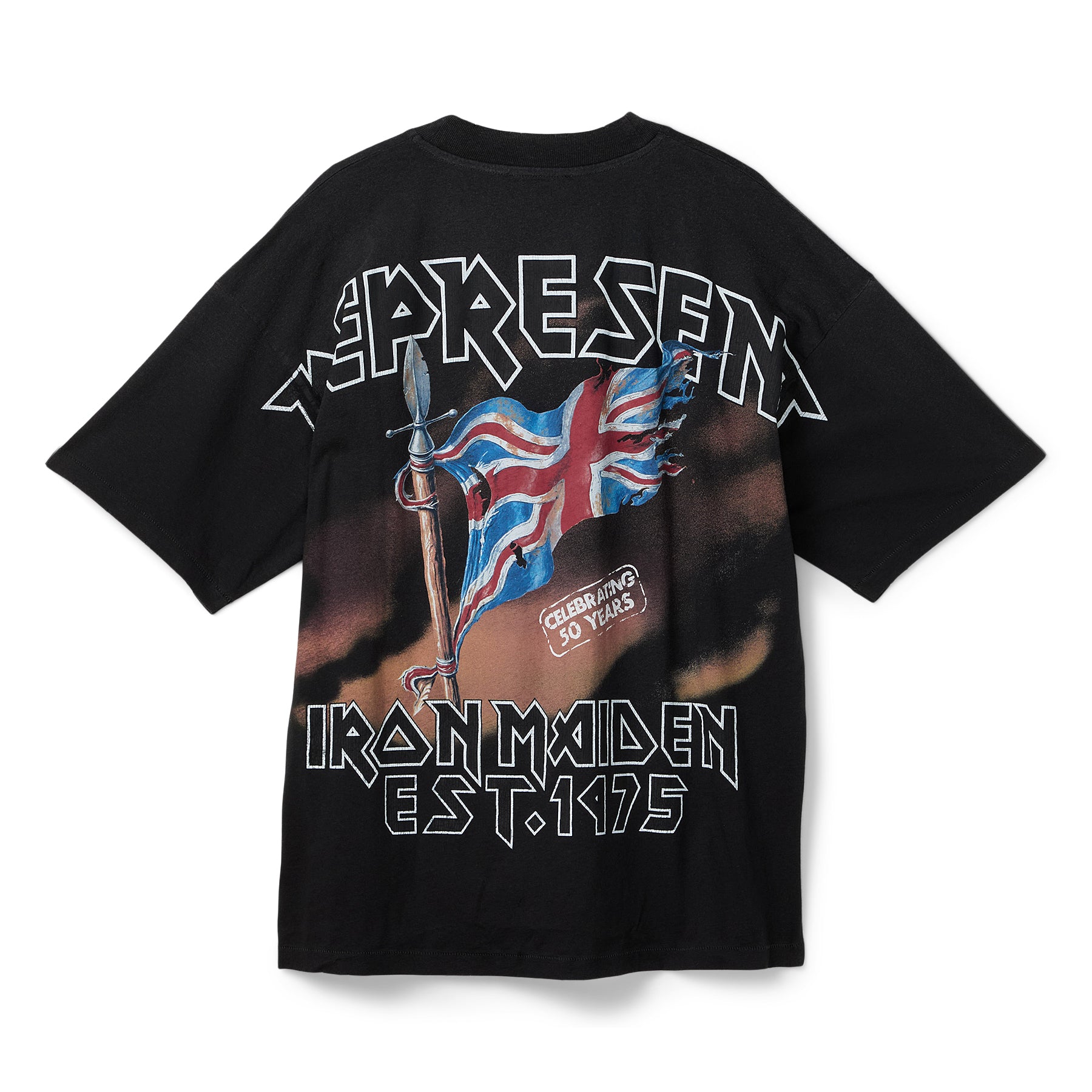 REPRESENT x Iron Maiden Steed T-Shirt (Stained black)