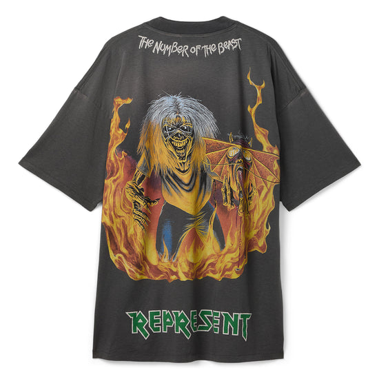 REPRESENT x Iron Maiden Number of Beast T-Shirt (Sunfade Grey)