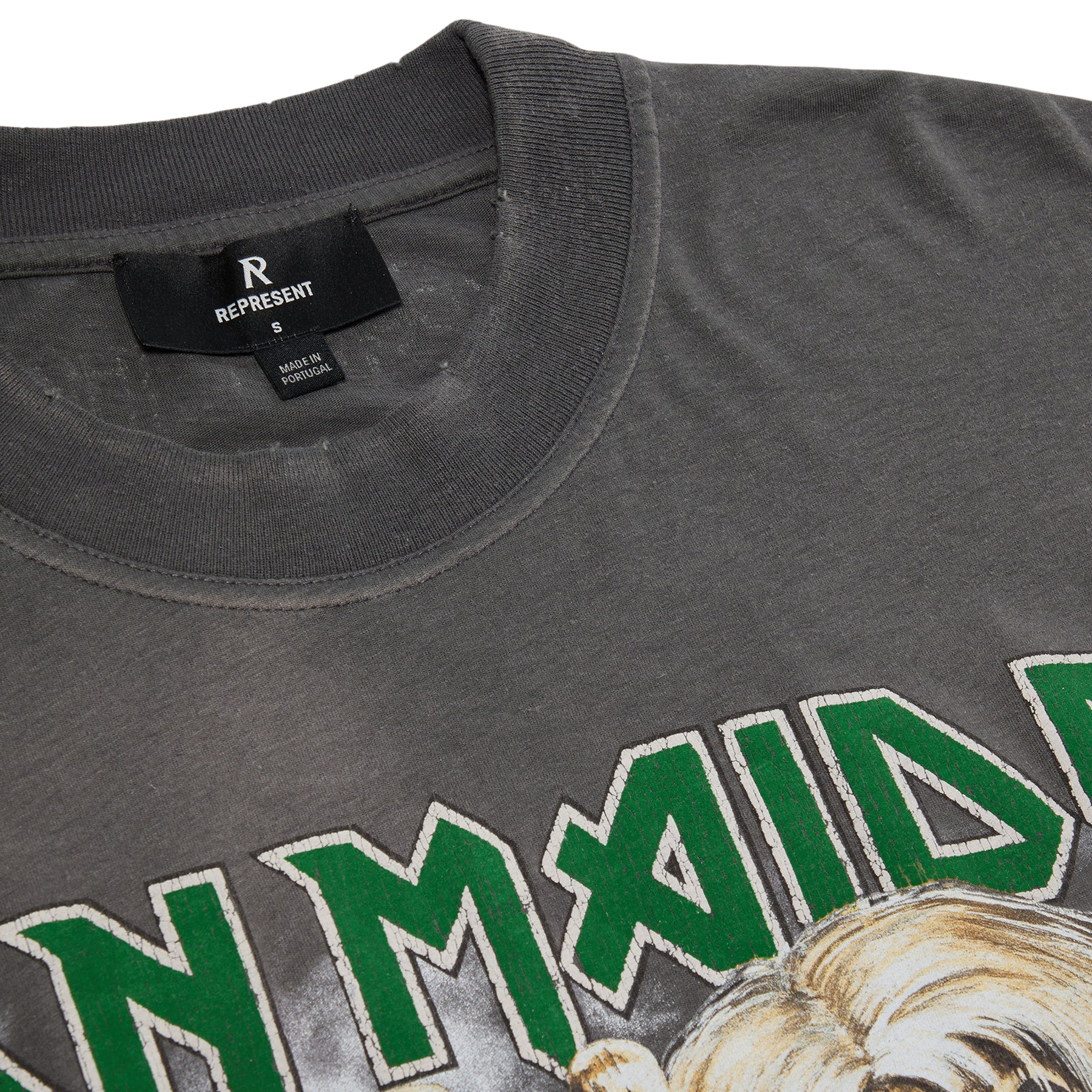 REPRESENT x Iron Maiden Number of Beast T-Shirt (Sunfade grey)