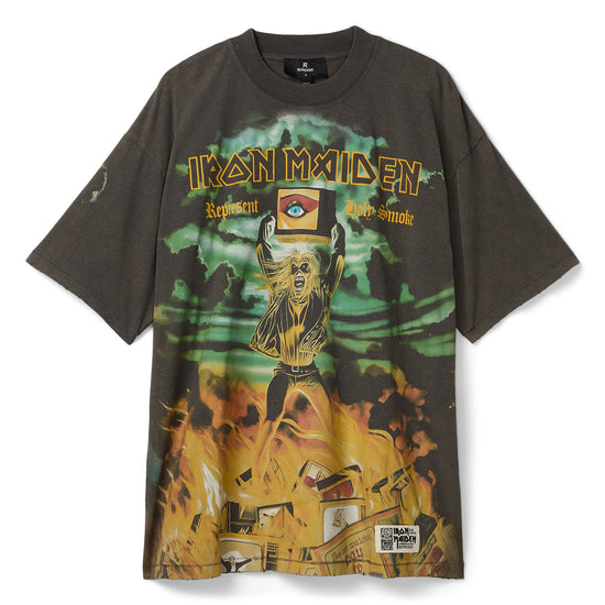 REPRESENT x Iron Maiden Holy Smoke T-Shirt (Sunfade Grey)