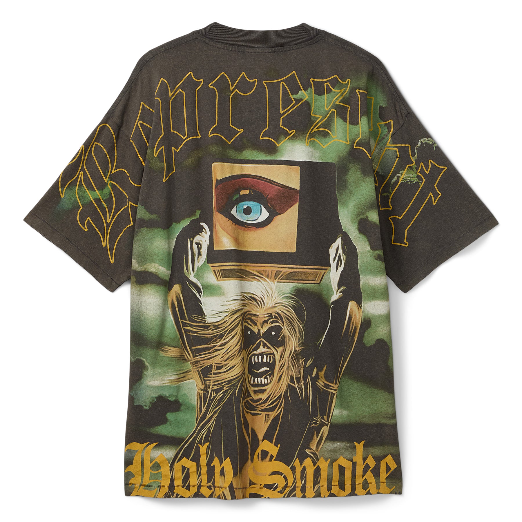 REPRESENT x Iron Maiden Holy Smoke T-Shirt (Sunfade grey)