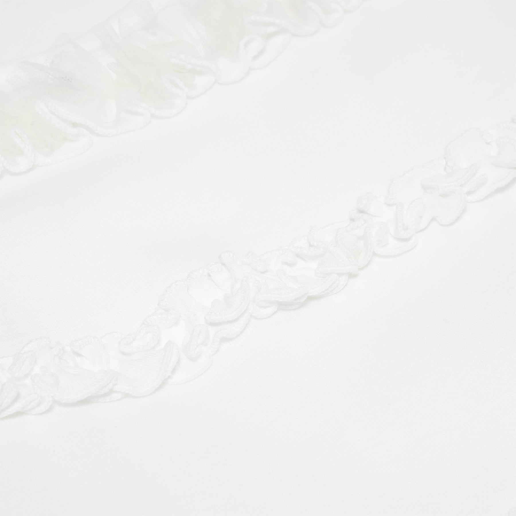 Simone Rocha Fitted Ruffle Frill Tank Top (White)