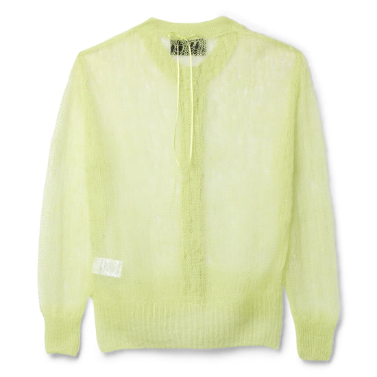 Simone Rocha Cropped Mohair Bow Ribbon Cardigan (Matcha)