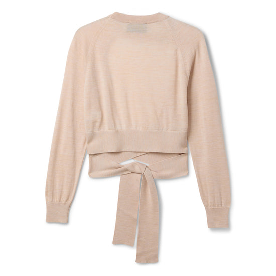 Simone Rocha Cropped Cut Out Window Jumper (Camel/Pearl/Clear)