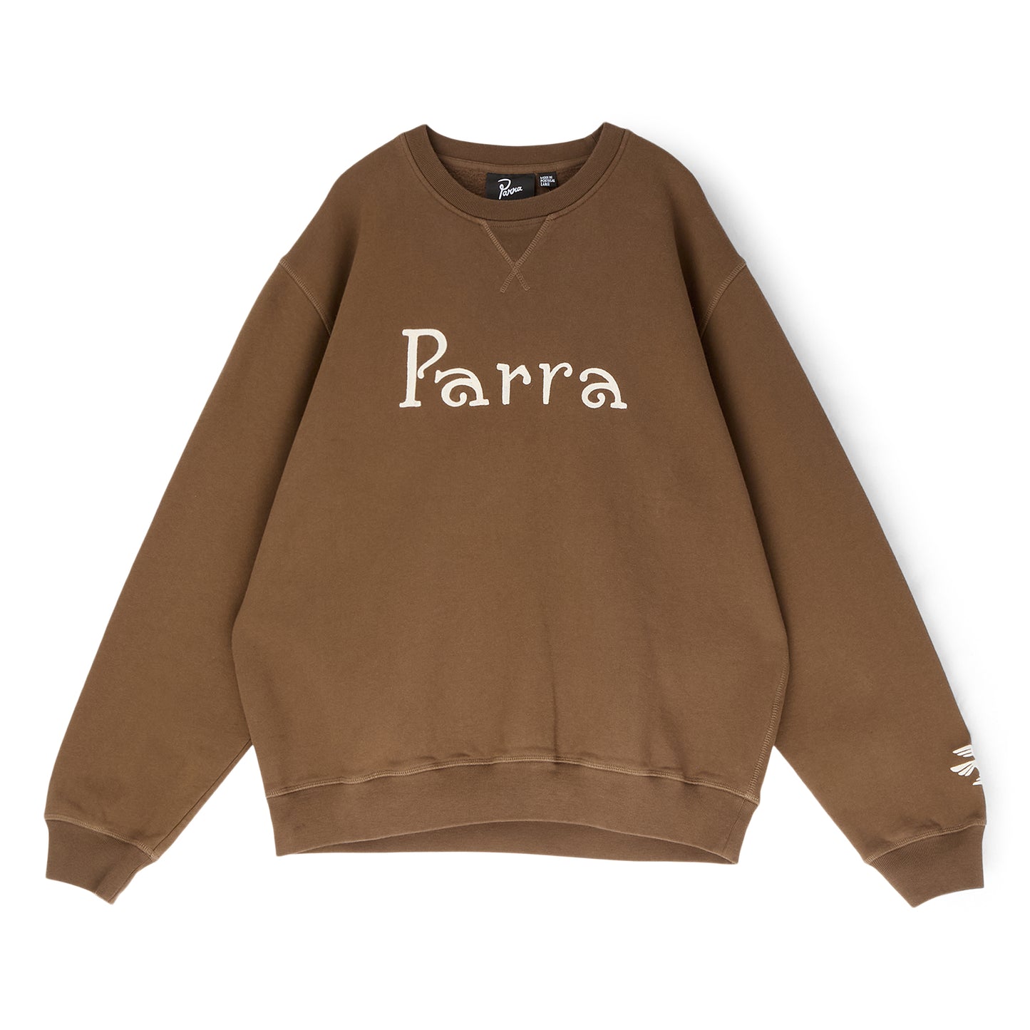 by Parra Weird Trad Logo Crew Neck Sweatshirt (Brown)