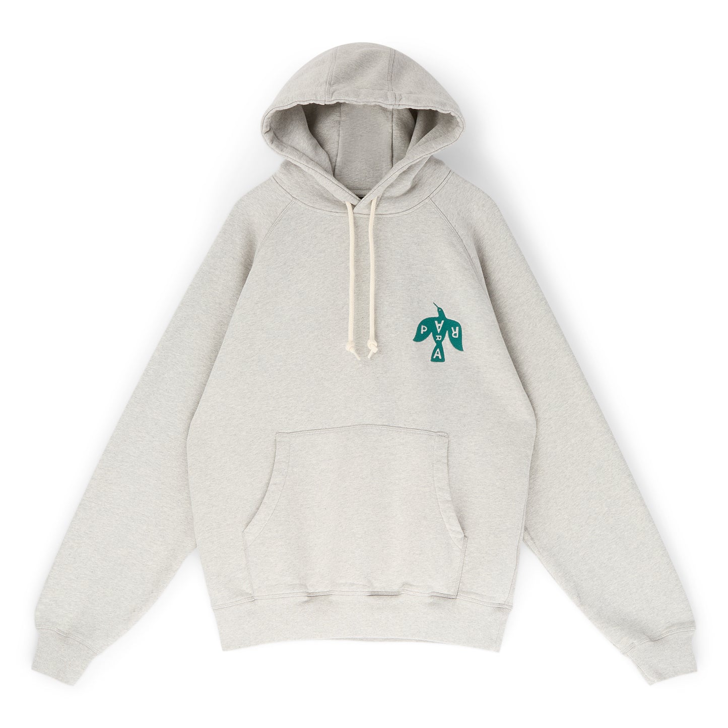 by Parra Crow Logo Hooded Sweatshirt (Heather Grey)