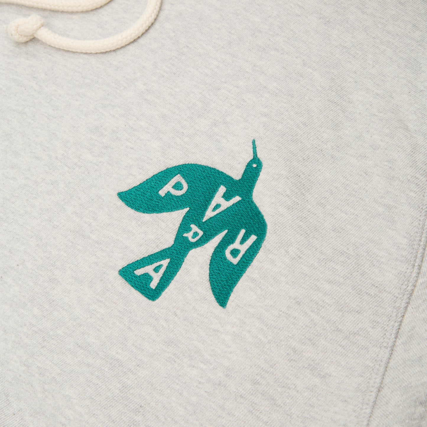 by Parra Crow Logo Hooded Sweatshirt (Heather Grey)