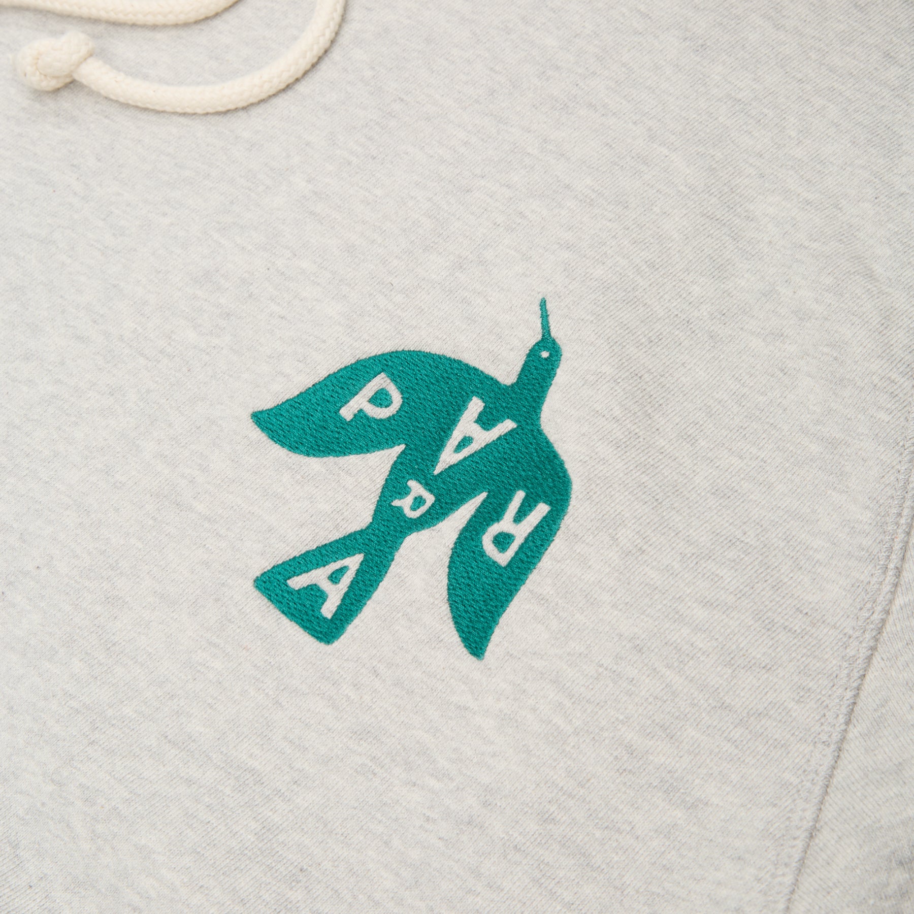 by Parra Crow Logo Hooded Sweatshirt (Heather Grey)