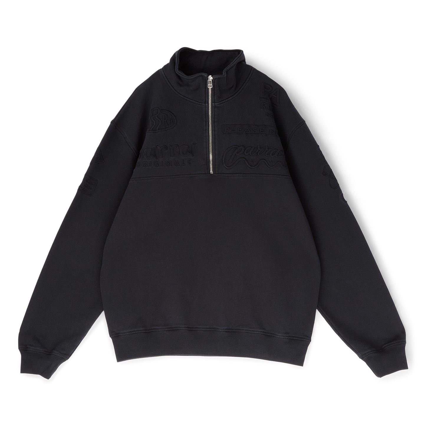 by Parra Media Training Quarter Zip Pullover (Black)
