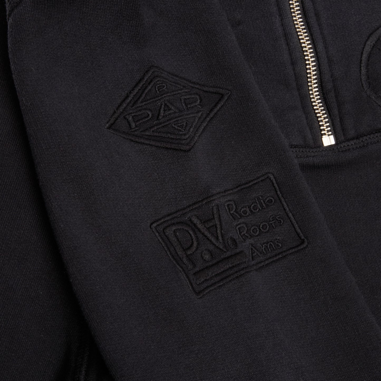 by Parra Media Training Quarter Zip Pullover (Black)