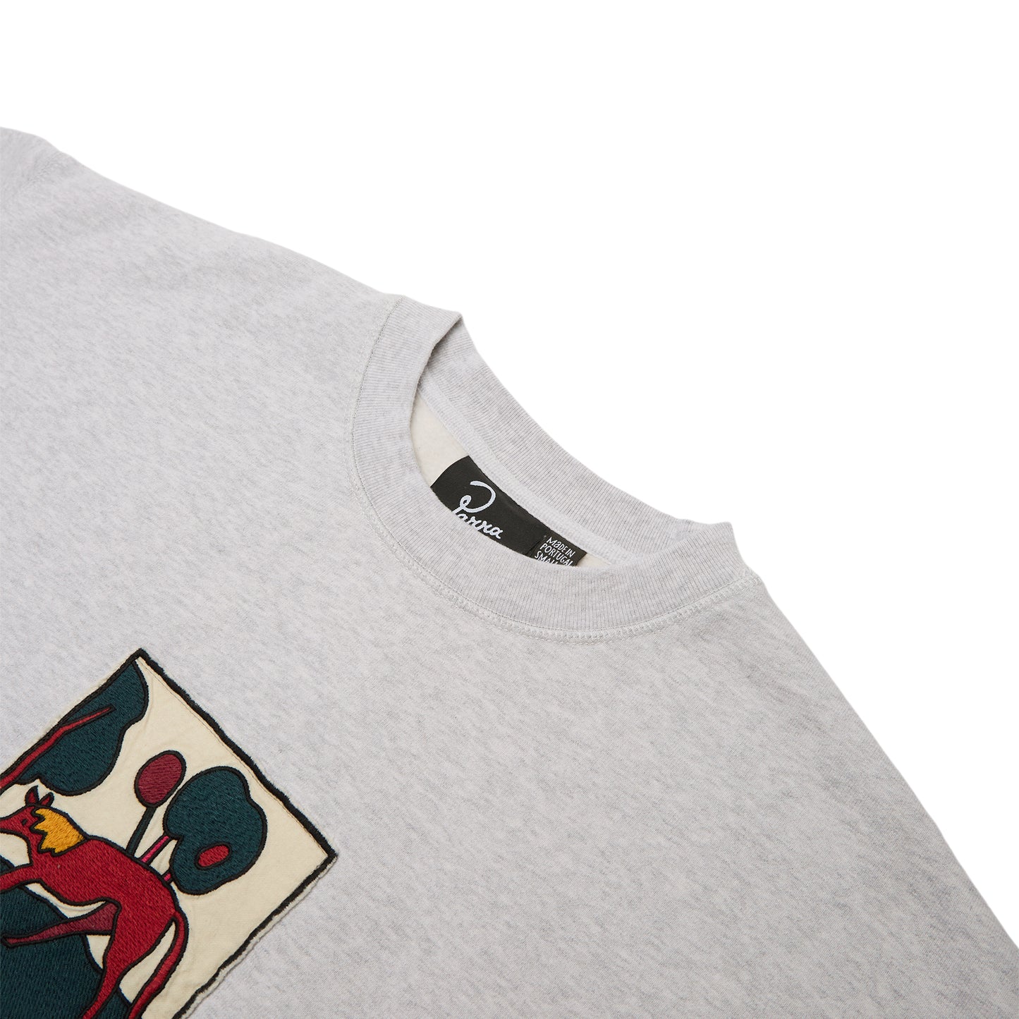 By Parra Long Lost Leg Crew Neck Sweatshirt (Heather Grey)