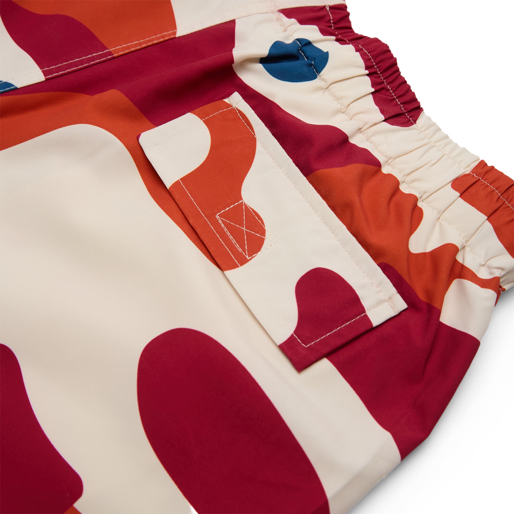 By Parra Abstract Mountain Swim Shorts (Red)