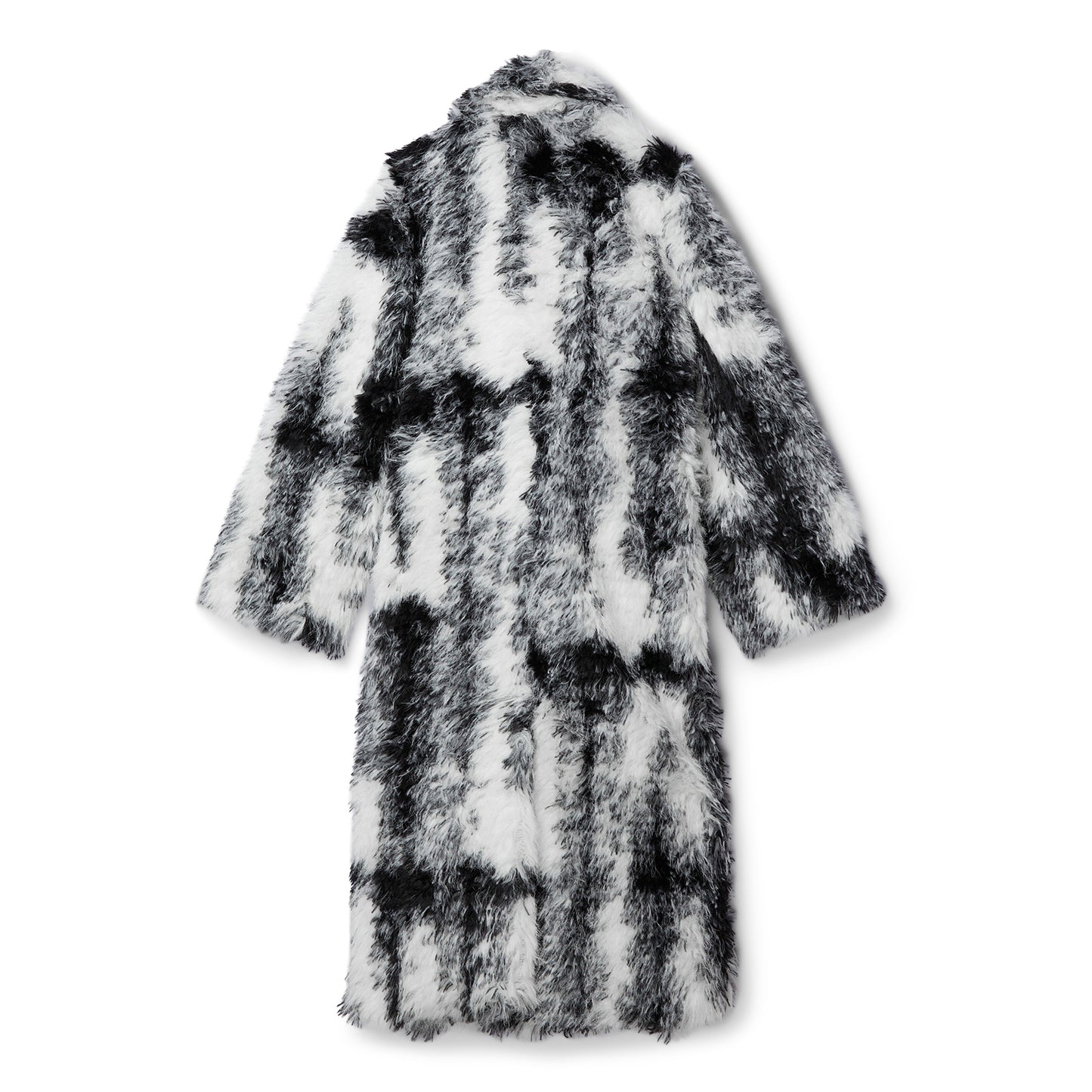 GANNI Faux Fur Coat (Black)