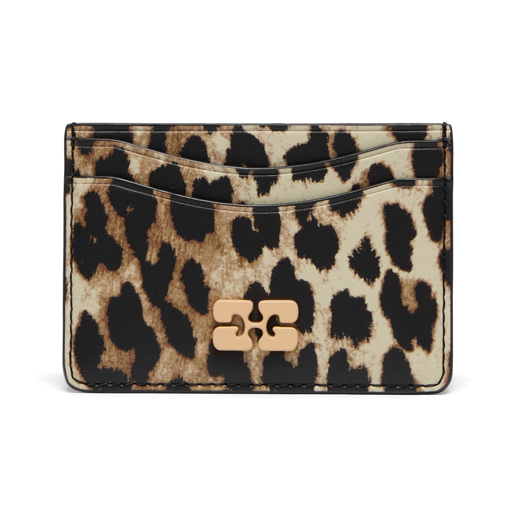 GANNI Ganni Bou Card Holder Print (Leopard)