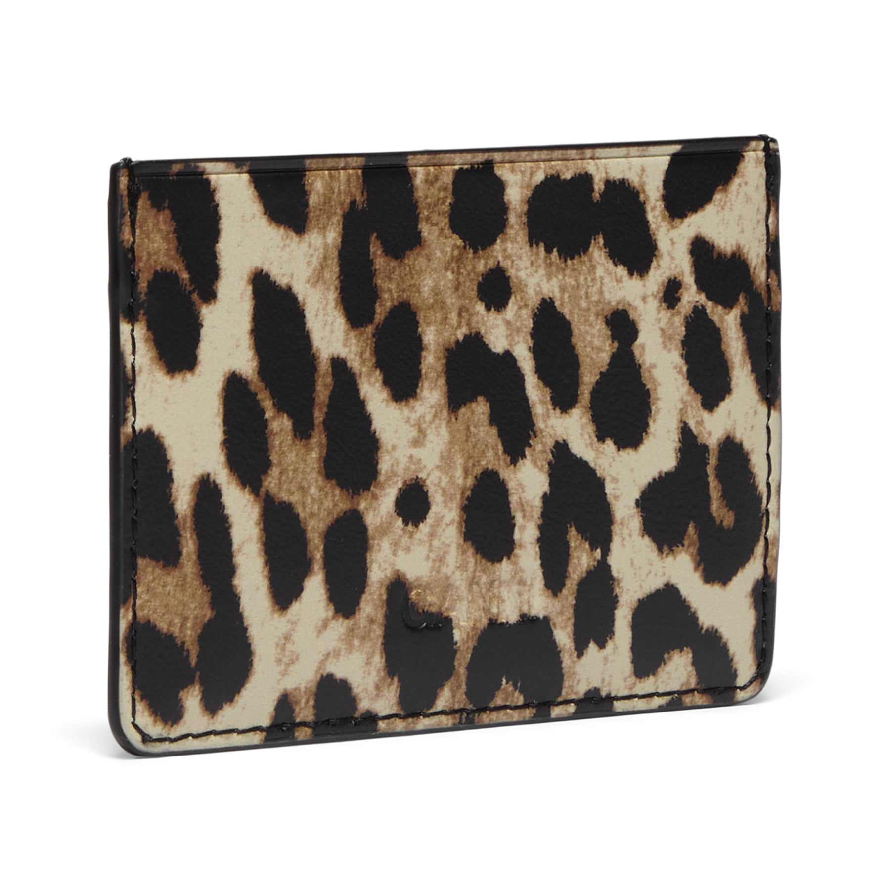GANNI Ganni Bou Card Holder Print (Leopard)