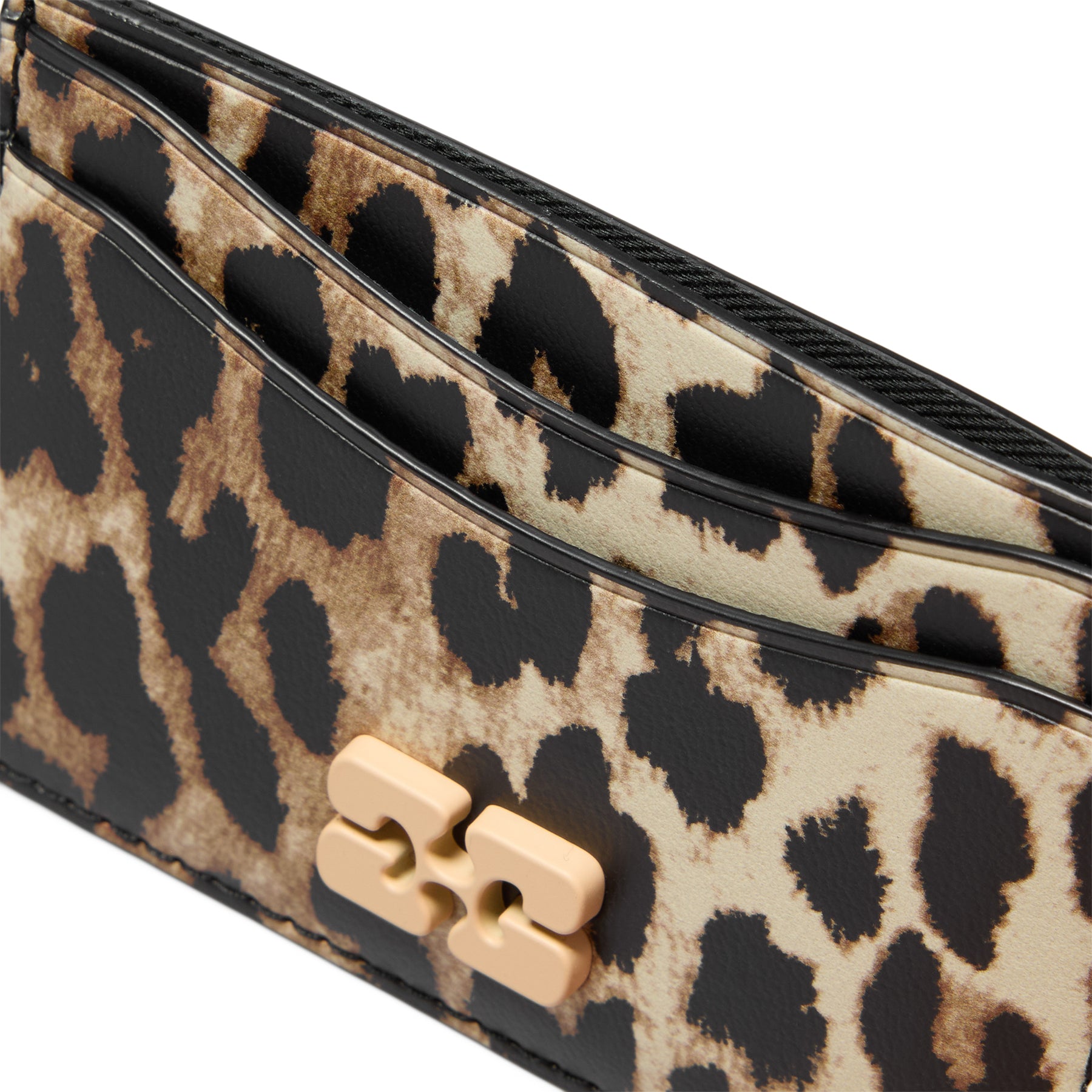 GANNI Ganni Bou Card Holder Print (Leopard)