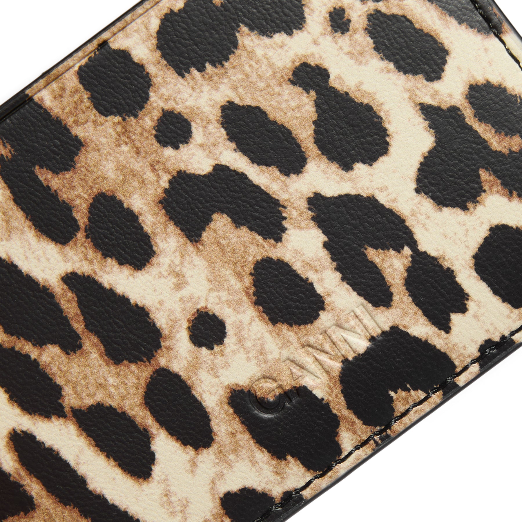 GANNI Ganni Bou Card Holder Print (Leopard)