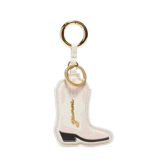 GANNI Western Boot Keyring (Chalk Pink)