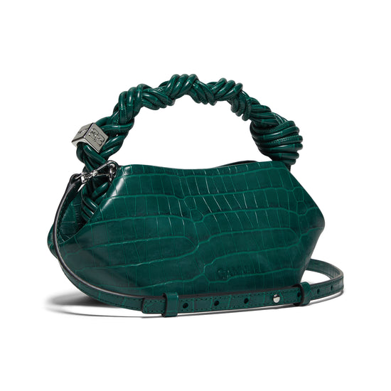 GANNI Bou Bag Mini Croco (Pineneedle)
