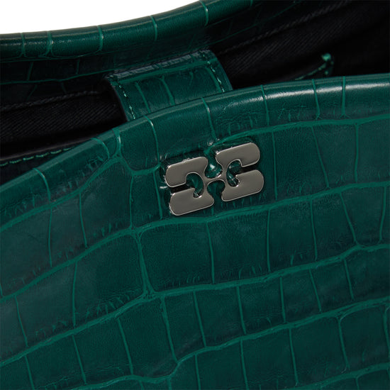 GANNI Bou Bag Mini Croco (Pineneedle)