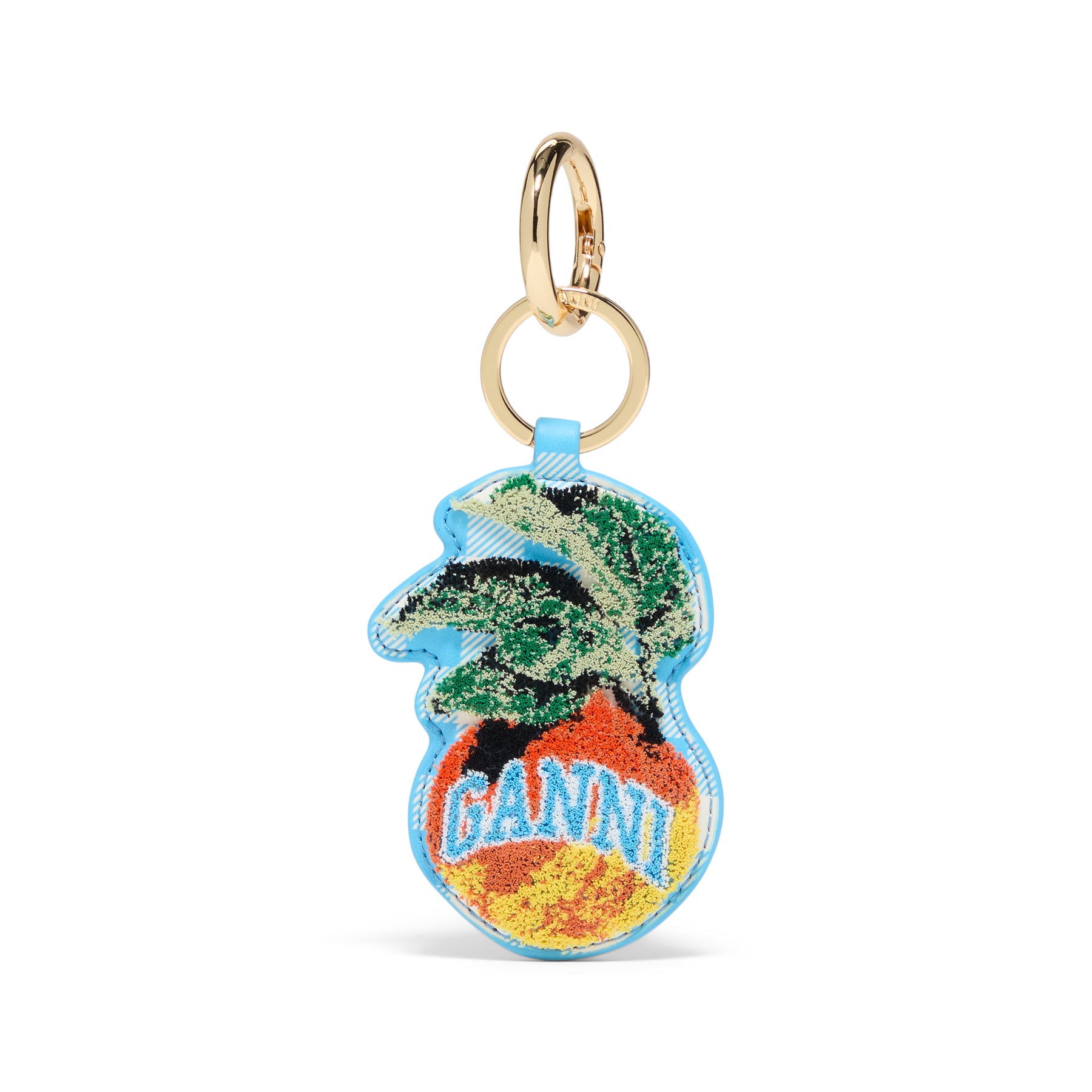 GANNI Apple Keyring (Alaskan Blue)