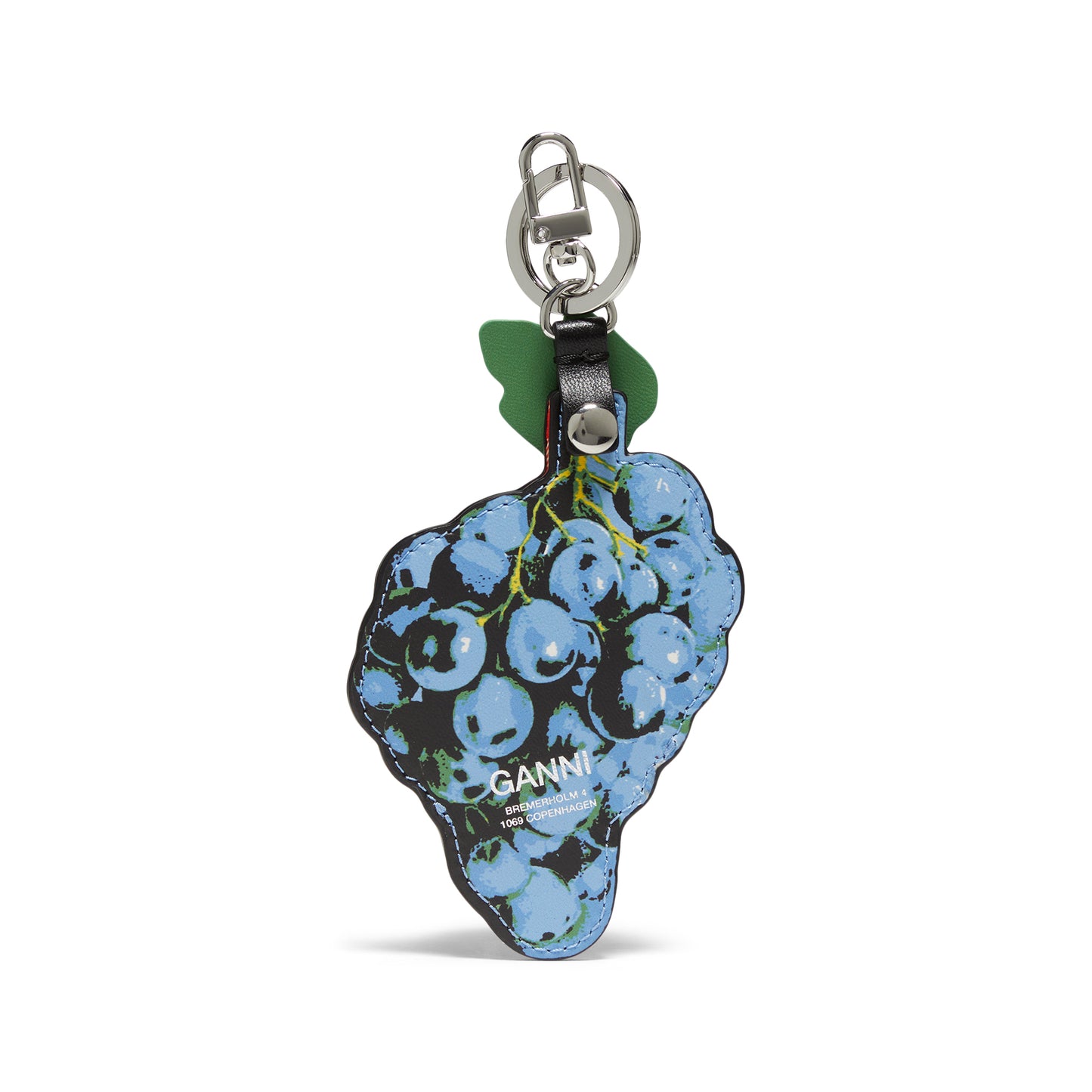 GANNI Grape Coin Purse (Silver Lake Blue)