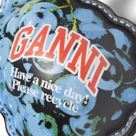 GANNI Grape Coin Purse (Silver Lake Blue)