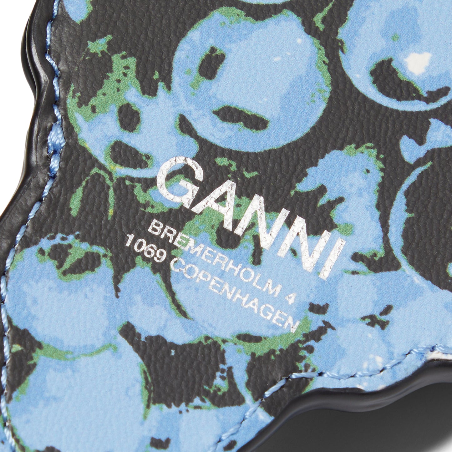 GANNI Grape Coin Purse (Silver Lake Blue)